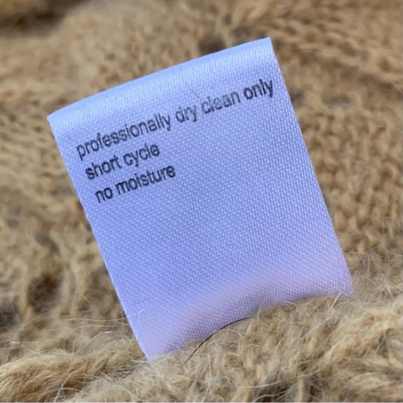 Elsamanda Anthropologie Cowl Neck Sweater Womens M Mohair Textured Sheer Italy - Picture 16 of 16